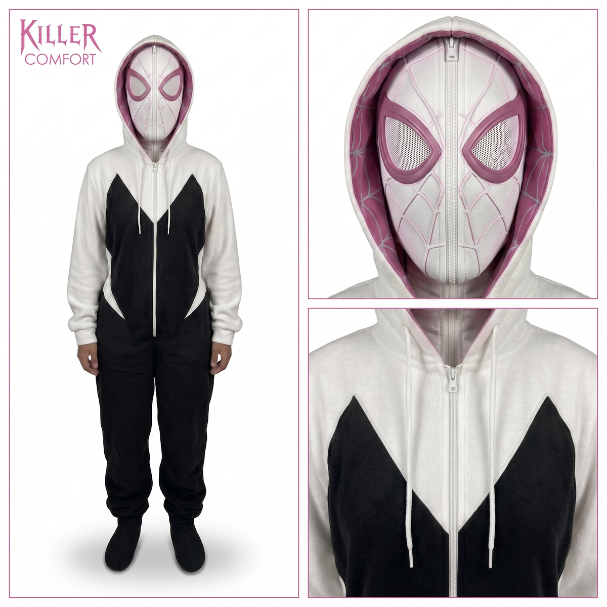 Gwen spider onesie - white - main
