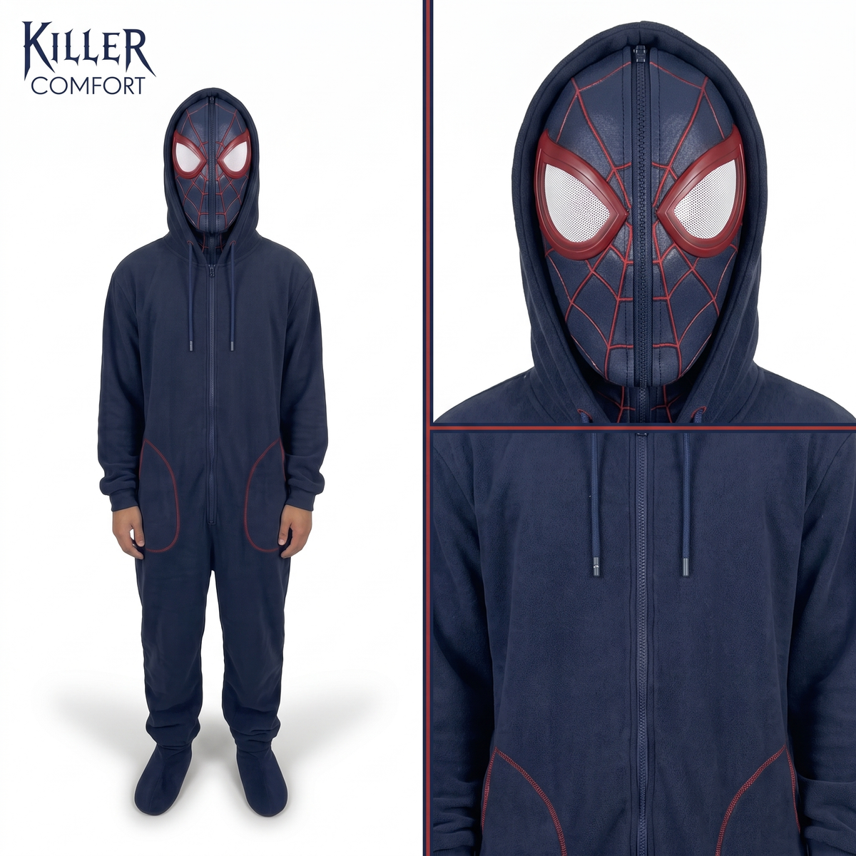 Miles spider onesie - navy - main